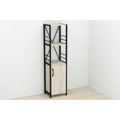 Етажерка 3/34 Ferrum-decor Серії Конект із тумбою 144x34x28 Чорний ДСП Сонома (FD1003) Етажерка 3/34 Ferrum-decor Серії Конект із тумбою 144x34x28 Чорний ДСП Сонома (FD1003)