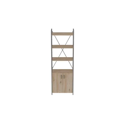 Етажерка 4/60 Ferrum-decor Серії Конект із тумбою 179x60x28 Сірий ДСП Дуб Сан-Маріно (FD1078)