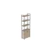 Етажерка 4/60 Ferrum-decor Серії Конект із тумбою 179x60x28 Сірий ДСП Дуб Сан-Маріно (FD1078)