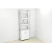 Етажерка 4/60 Ferrum-decor Серії Конект із тумбою 179x60x28 Сірий ДСП Біле (FD1077)