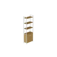 Этажерка 4/60 Ferrum-decor Серии Конект с тумбой 179x60x28 Белый ДСП Дуб Артизан (FD1075) Этажерка 4/60 Ferrum-decor Серии Конект с тумбой 179x60x28 Белый ДСП Дуб Артизан (FD1075)