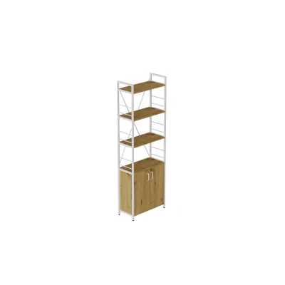 Этажерка 4/60 Ferrum-decor Серии Конект с тумбой 179x60x28 Белый ДСП Дуб Артизан (FD1075) Этажерка 4/60 Ferrum-decor Серии Конект с тумбой 179x60x28 Белый ДСП Дуб Артизан (FD1075)