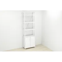 Етажерка 4/60 Ferrum-decor Серії Конект з тумбою 179x60x28 Білий ДСП (FD1070)
