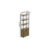 Етажерка 4/60 Ferrum-decor Серії Конект з тумбою 179x60x28 Чорний ДСП Дуб Артізан (FD1068)