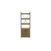 Етажерка 4/60 Ferrum-decor Серії Конект з тумбою 179x60x28 Чорний ДСП Дуб Артізан (FD1068)