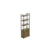 Етажерка 4/60 Ferrum-decor Серії Конект з тумбою 179x60x28 Чорний ДСП Дуб Артізан (FD1068)