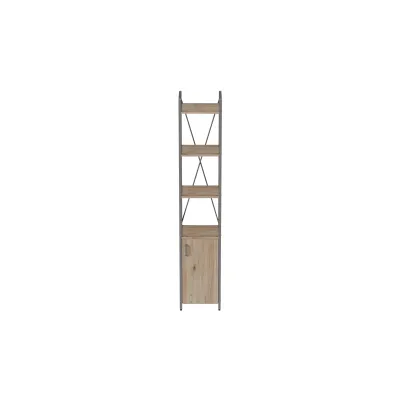 Етажерка 4/34 Ferrum-decor Серії Конект із тумбою 179x34x28 Сірий ДСП Дуб Сан-Маріно (FD1057)