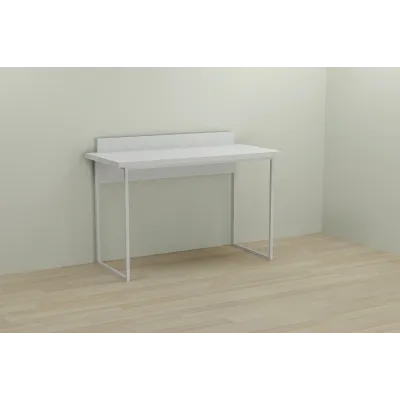 Компьютерный стол Ferrum-decor Скай 75x140x70 белый ДСП Белое 32мм Компьютерный стол Ferrum-decor Скай 75x140x70 белый ДСП Белое 32мм