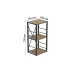 Этажерка 3/34 Ferrum-decor Серии Конект 73x34x28 Черный ДСП Дуб Артизан 16мм