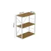 Етажерка 3/60 Ferrum-decor Серії Конект 73x60x28 Білий ДСП Дуб Артізан 16 мм