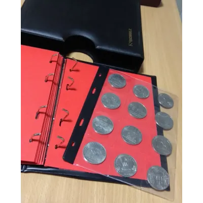 Подарунковий набір нумізмату Collection Альбом у футлярі + лупа + ваги Профі (hub_qbdqqy)