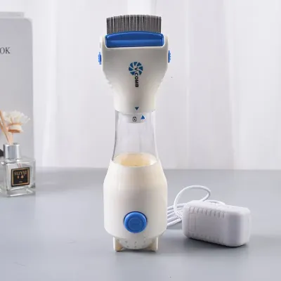 Расческа для удаления вшей, блох и гнид электрическая Licetec V-Comb Гребень от вшей с насадкой из нержавеющей стали Расческа для удаления вшей, блох и гнид электрическая Licetec V-Comb Гребень от вшей с насадкой из нержавеющей стали