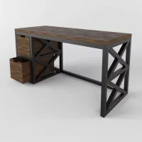 Стол письменный GoodsMetall из металла и дерева СП-1 Loft