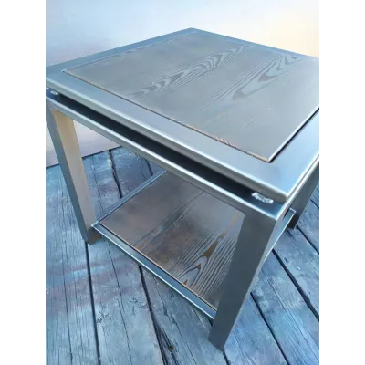 Столик журнальный, кофейный GoodsMetall из металла и дерева Лофт 