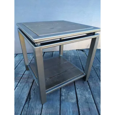 Столик журнальный, кофейный GoodsMetall из металла и дерева Лофт 