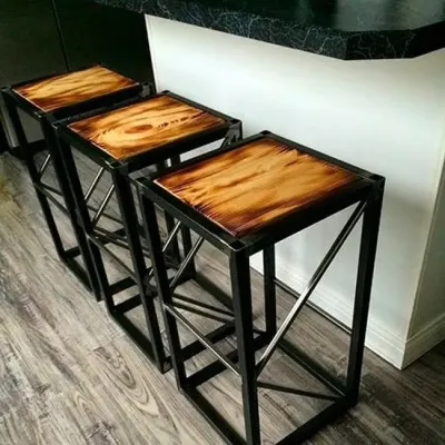 Барный стул GoodsMetall в стиле ЛОФТ 750х350х350 