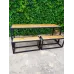 Стол обеденный с лавками GoodsMetall из металла и дерева, Лофт Стол обеденный с лавками GoodsMetall из металла и дерева, Лофт