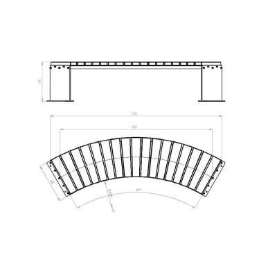Лава GoodsMetall у стилі ЛОФТ 1250х450х450 - ЛС58