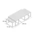Комплект Журнальных, кофейных столиков GoodsMetall в стиле Лофт 1400х750х500 ЖС160 Комплект Журнальных, кофейных столиков GoodsMetall в стиле Лофт 1400х750х500 ЖС160
