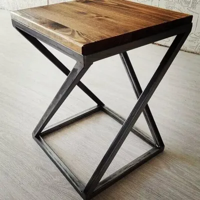Табурет из металла GoodsMetal в стиле лофт 450х300х300 Табурет из металла GoodsMetal в стиле лофт 450х300х300