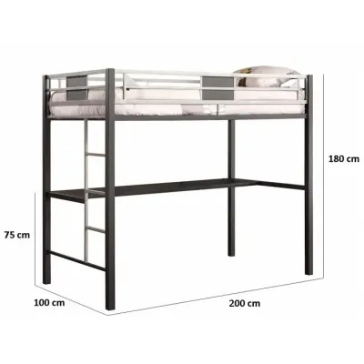 Кровать двухярусная GoodsMetall в стиле LOFT К12 Кровать двухярусная GoodsMetall в стиле LOFT К12