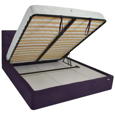 Кровать Двуспальная Richman Бристоль 180 х 200 см Missoni 022 С подъемным механизмом и нишей для белья Сиреневая Кровать Двуспальная Richman Бристоль 180 х 200 см Missoni 022 С подъемным механизмом и нишей для белья Сиреневая