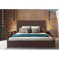 Ліжко Richman Кембридж 120 х 190 см Флай 2231 A1 З підйомним механізмом та нішою для білизни Темно-коричневе Ліжко Richman Кембридж 120 х 190 см Флай 2231 A1 З підйомним механізмом та нішою для білизни Темно-коричневе