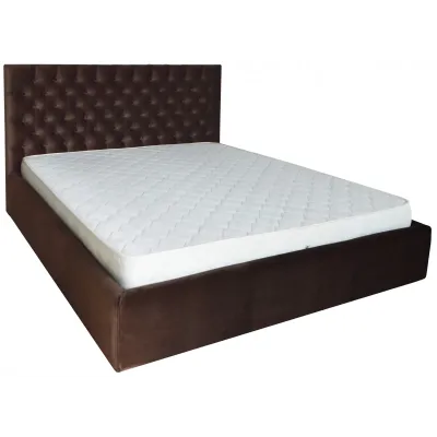 Кровать Richman Кембридж 120 х 200 см Missoni 011 С подъемным механизмом и нишей для белья Темно-коричневая