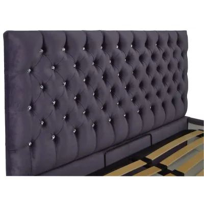 Ліжко Двоспальне Richman Кембридж 160 х 190 см Missoni 022 С1 Фіолетове