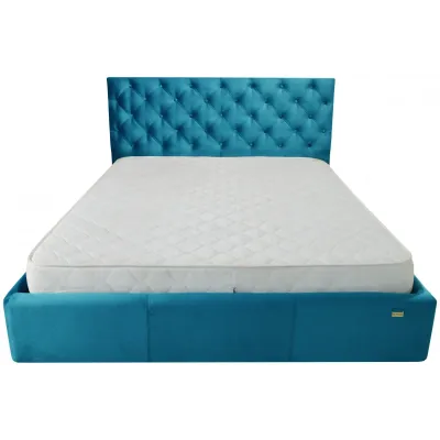 Кровать Двуспальная Richman Ковентри 160 х 190 см Missoni 016 С подъемным механизмом и нишей для белья Голубая Кровать Двуспальная Richman Ковентри 160 х 190 см Missoni 016 С подъемным механизмом и нишей для белья Голубая