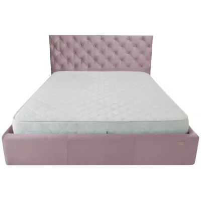 Ліжко Двоспальне Richman Ковентрі 160 х 190 см Missoni 021 Темно-рожеве