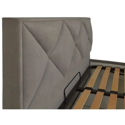 Ліжко Двоспальне Richman Лідс 160 х 190 см Fibril 12 Сіре Ліжко Двоспальне Richman Лідс 160 х 190 см Fibril 12 Сіре
