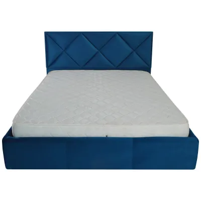 Кровать Двуспальная Richman Лидс 160 х 190 см Missoni 017 Синяя Кровать Двуспальная Richman Лидс 160 х 190 см Missoni 017 Синяя