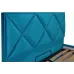 Ліжко Двоспальне Richman Лідс 180 х 190 см Missoni 016 З підйомним механізмом та нішою для білизни Блакитне Ліжко Двоспальне Richman Лідс 180 х 190 см Missoni 016 З підйомним механізмом та нішою для білизни Блакитне