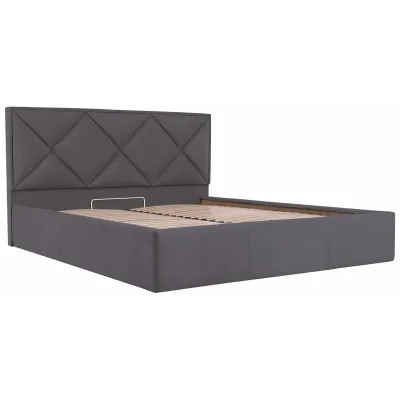 Кровать Двуспальная Richman Лидс 180 х 200 см Мисти Dark Grey С подъемным механизмом и нишей для белья Темно-серая Кровать Двуспальная Richman Лидс 180 х 200 см Мисти Dark Grey С подъемным механизмом и нишей для белья Темно-серая