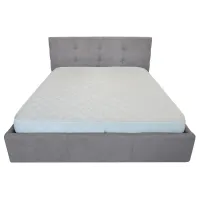 Кровать Двуспальная Richman Манчестер 180 х 190 см Мисти Grey С подъемным механизмом и нишей для белья Серая