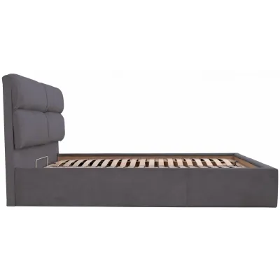 Ліжко Richman Оксфорд 120 х 190 см Місті Dark Grey З підйомним механізмом та нішою для білизни Темно-сіре