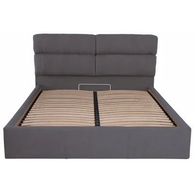 Ліжко Richman Оксфорд 140 х 190 см Місті Dark Grey Темно-сіре