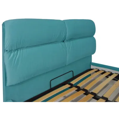 Кровать Двуспальная Richman Оксфорд 180 х 200 см Missoni 014 С подъемным механизмом и нишей для белья Голубая Кровать Двуспальная Richman Оксфорд 180 х 200 см Missoni 014 С подъемным механизмом и нишей для белья Голубая