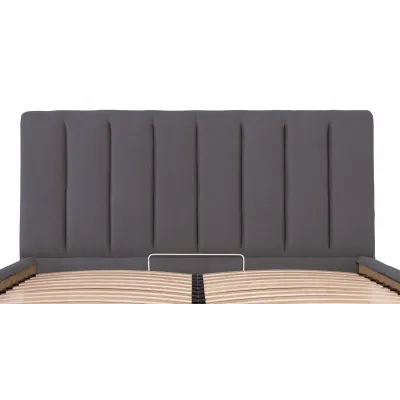 Кровать Richman Санам 140 х 190 см Мисти Dark Grey Темно-серая Кровать Richman Санам 140 х 190 см Мисти Dark Grey Темно-серая