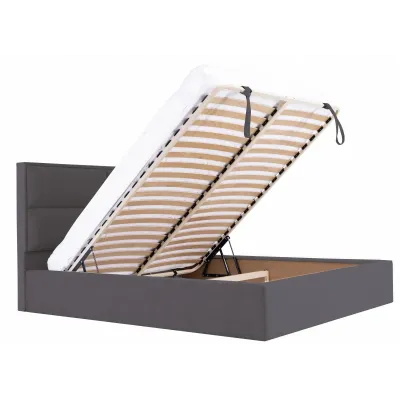 Кровать Richman Шеффилд 140 х 190 см Мисти Dark Grey С подъемным механизмом и нишей для белья Темно-серая Кровать Richman Шеффилд 140 х 190 см Мисти Dark Grey С подъемным механизмом и нишей для белья Темно-серая