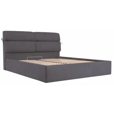 Кровать Двуспальная Richman Эдинбург 160 х 200 см Мисти Dark Grey С подъемным механизмом и нишей для белья Темно-серая Кровать Двуспальная Richman Эдинбург 160 х 200 см Мисти Dark Grey С подъемным механизмом и нишей для белья Темно-серая