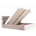 Ліжко Двоспальне Richman Единбург 180 х 190 см Місті Mocco З підйомним механізмом та нішою для білизни Сіра