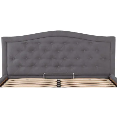 Кровать Двуспальная Richman Скарлетт 160 х 190 см Мисти Dark Grey С подъемным механизмом и нишей для белья Темно-серая Кровать Двуспальная Richman Скарлетт 160 х 190 см Мисти Dark Grey С подъемным механизмом и нишей для белья Темно-серая
