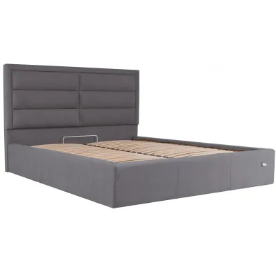 Ліжко Двоспальне Richman Орландо 160 х 190 см Місті Dark Grey Темно-сіре Ліжко Двоспальне Richman Орландо 160 х 190 см Місті Dark Grey Темно-сіре