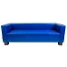 Диван Richman Спейс Тройка 760 x 2100 x 730H см Rainbow Royal Blue Синий