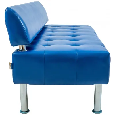 Диван Richman Офис Двойка 1550 x 680 x 750H см Со спинкой Rainbow Royal Blue Синий Диван Richman Офис Двойка 1550 x 680 x 750H см Со спинкой Rainbow Royal Blue Синий