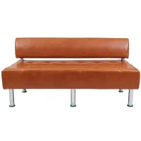 Диван Richman Офіс Двійка 1550 x 680 x 750H см Зі спинкою Титан Cognac Коричневий Диван Richman Офіс Двійка 1550 x 680 x 750H см Зі спинкою Титан Cognac Коричневий