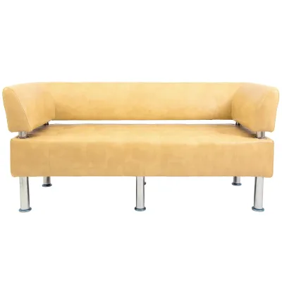 Диван Richman Офис Двойка 1550 x 680 x 750H см Со спинкой и подлокотниками Титан Gold Beige Бежевый