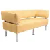 Диван Richman Офис Двойка 1550 x 680 x 750H см Со спинкой и подлокотниками Титан Gold Beige Бежевый